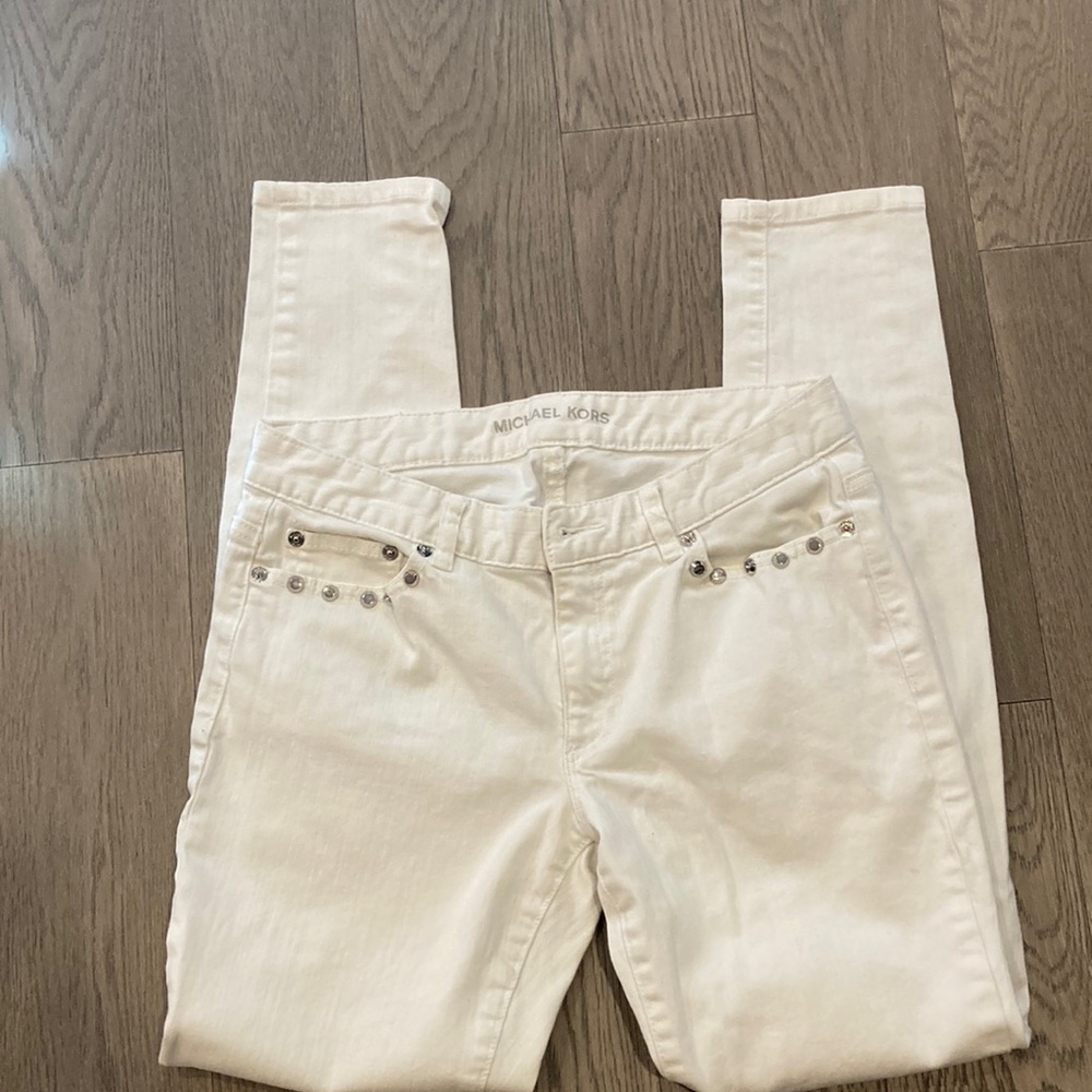 Michael Kors White Skinny Jeans
